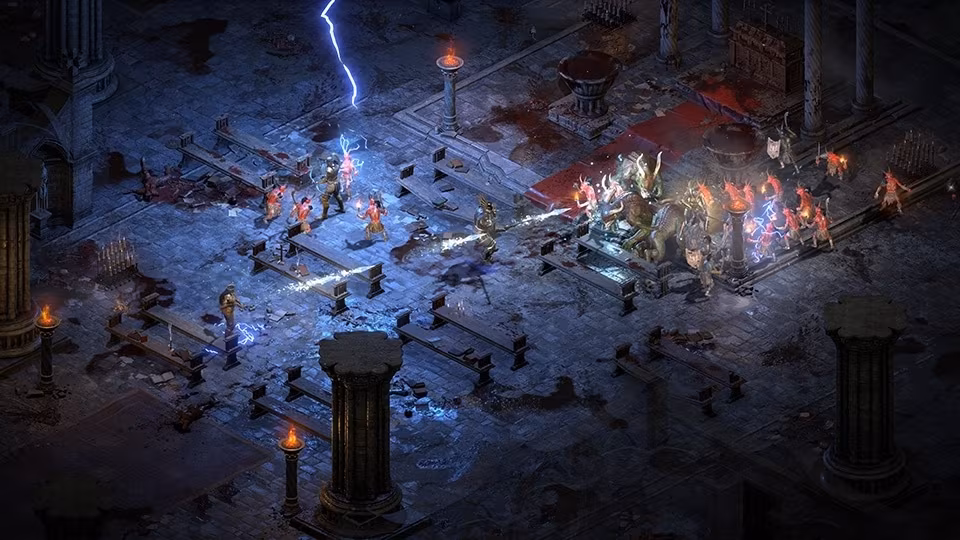 Dungeon battle scene from 2026 ARPG