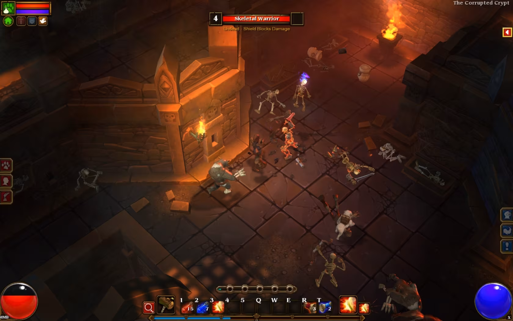 Battle with skeletons and skeleton warrior in 2026 ARPG