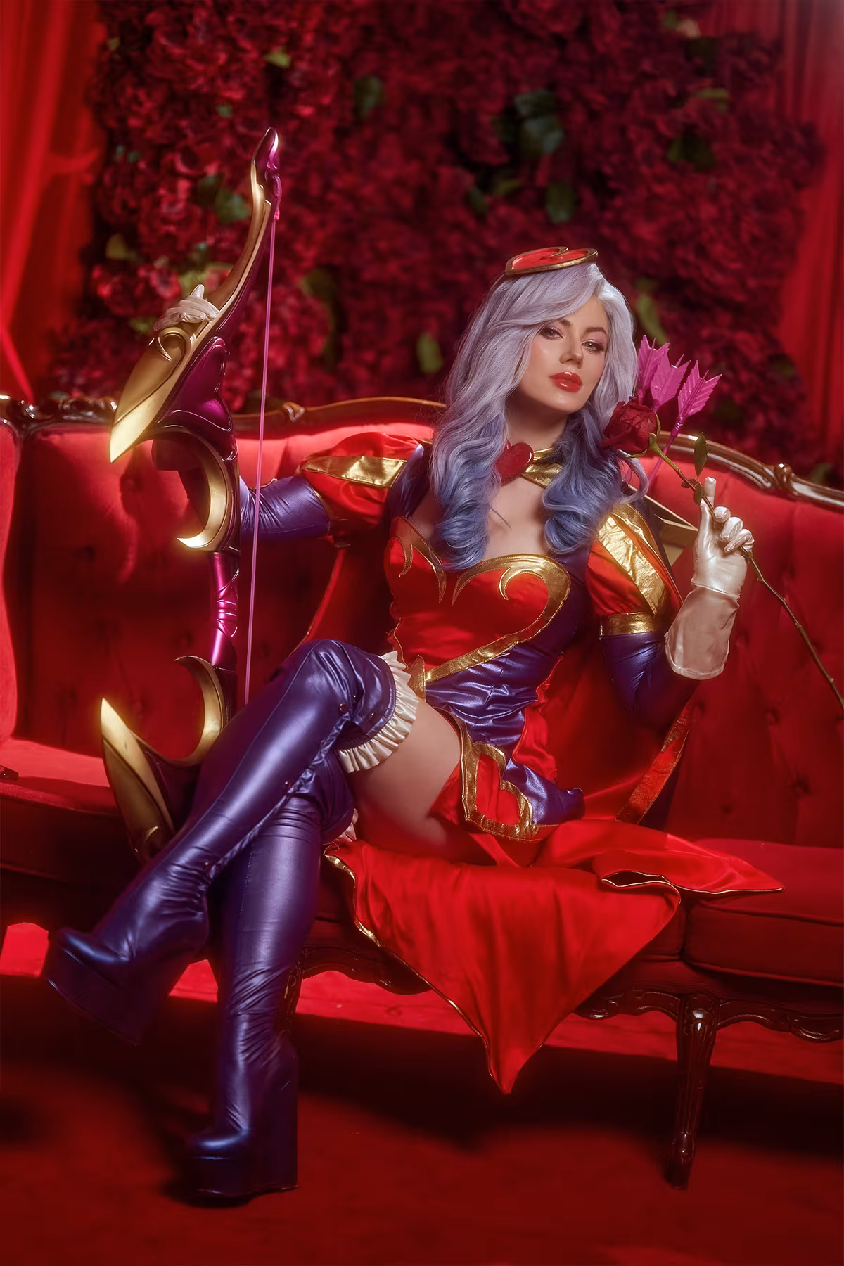 KamikoZero as Heartseeker Ashe cosplay