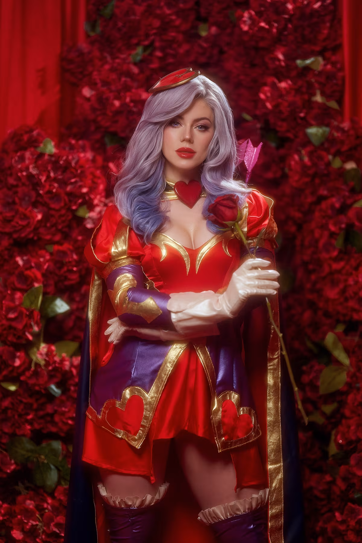 KamikoZero in Heartseeker Ashe cosplay