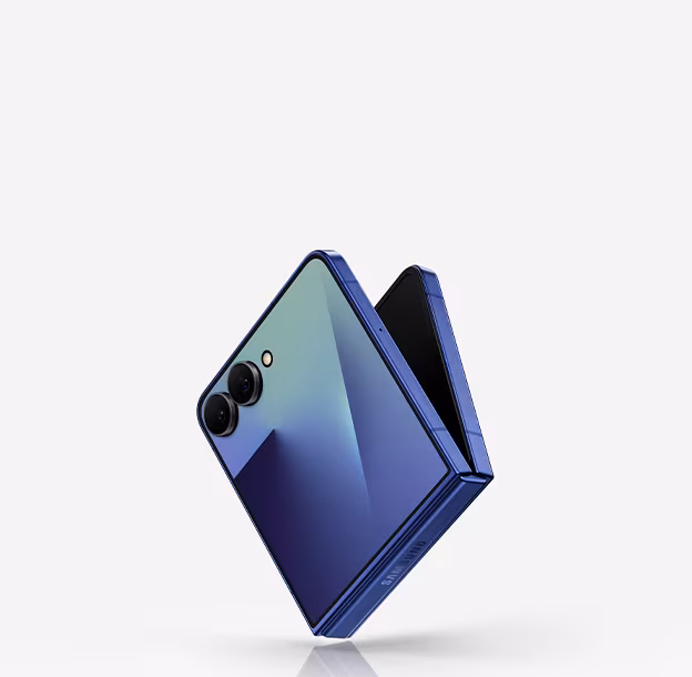 Samsung Galaxy Z Fold 5 open, blue color