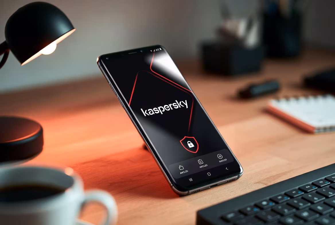 Kaspersky smartphone prototype with company logo