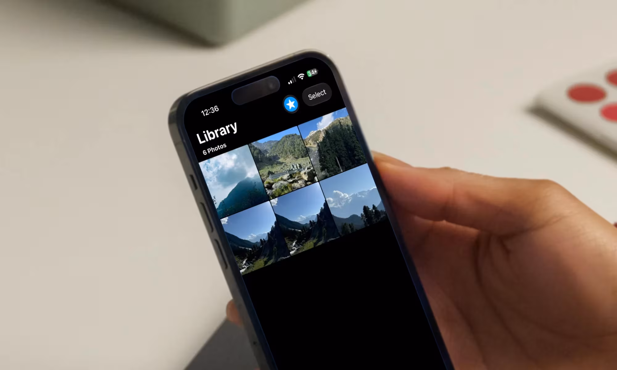 iPhone displaying photos rated with five stars in iOS 27