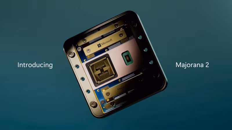 Microsoft Majorana 2 quantum chip