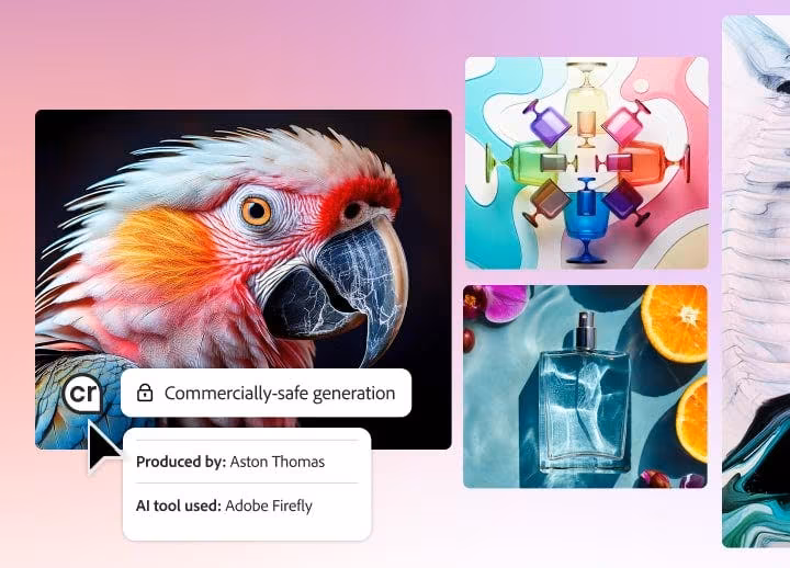 Bright macaw parrot on black background AI-generated image