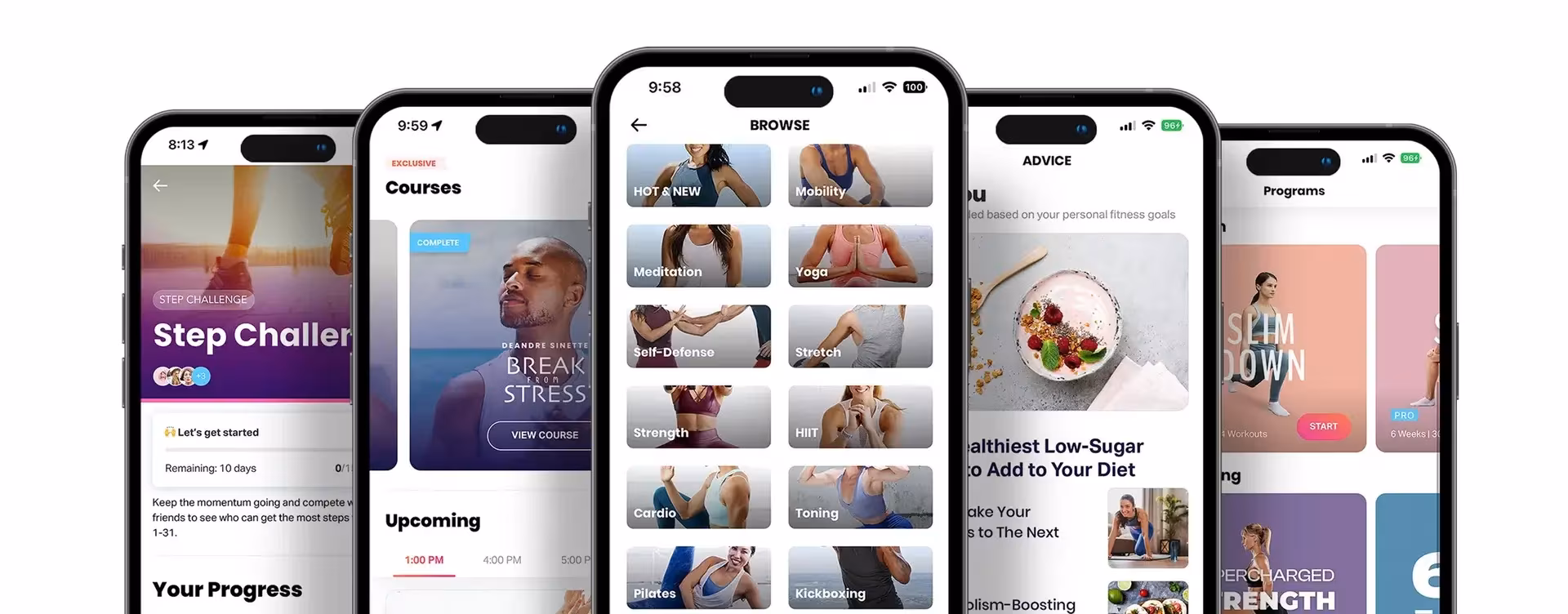 FitOn app workout screen
