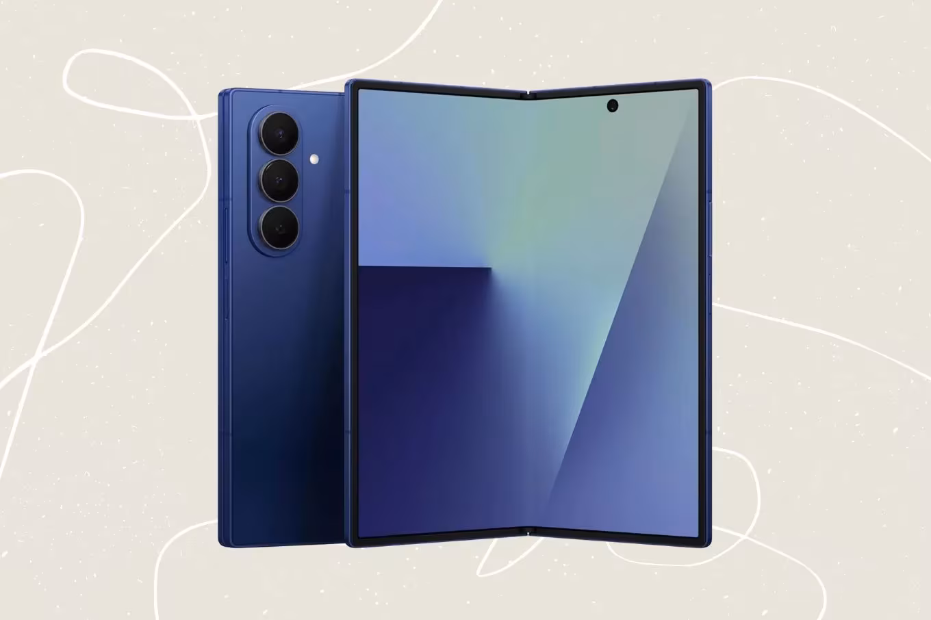 Open Samsung Galaxy Fold foldable smartphone