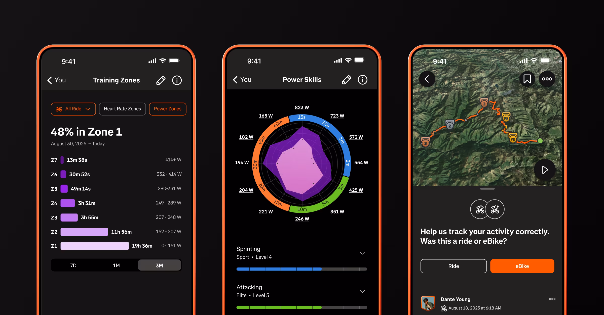 Strava app interface