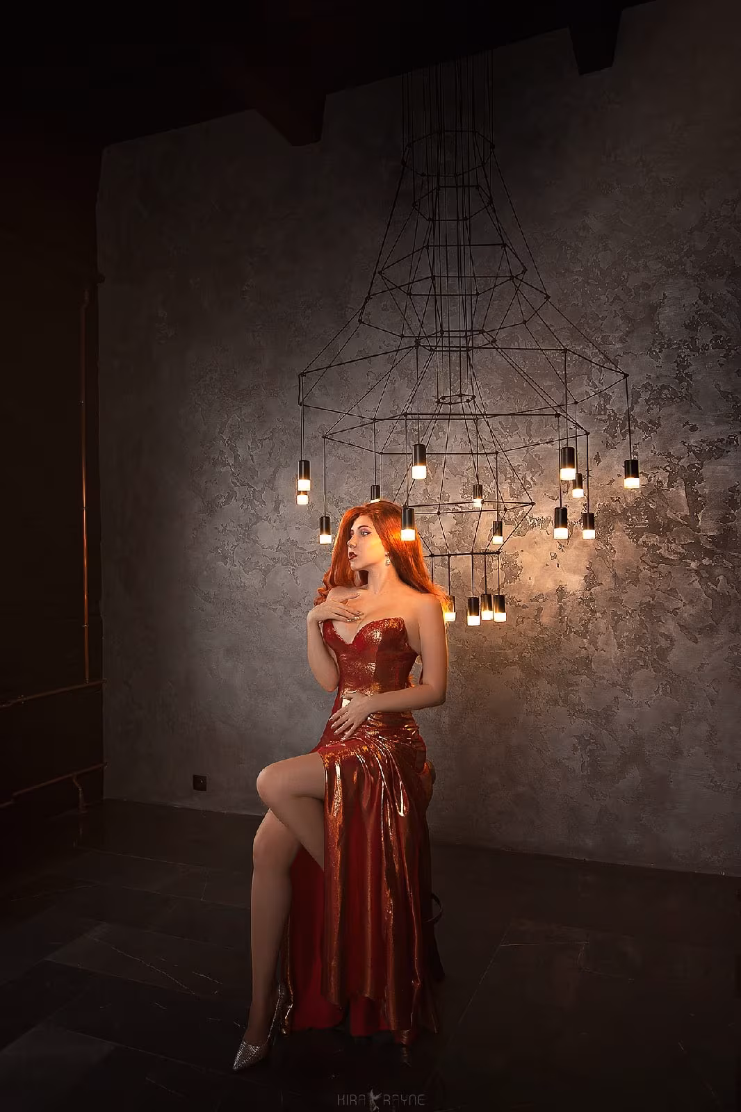 Tanyusha Varvarina Jessica Rabbit cosplay red dress