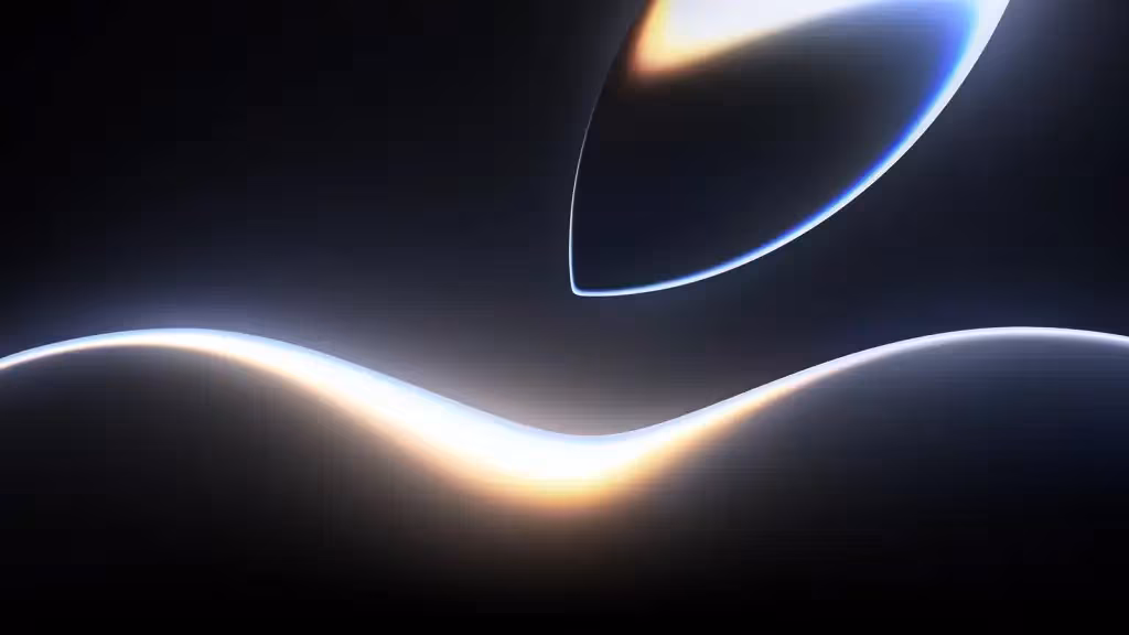 Dark space with lines and Apple light effects