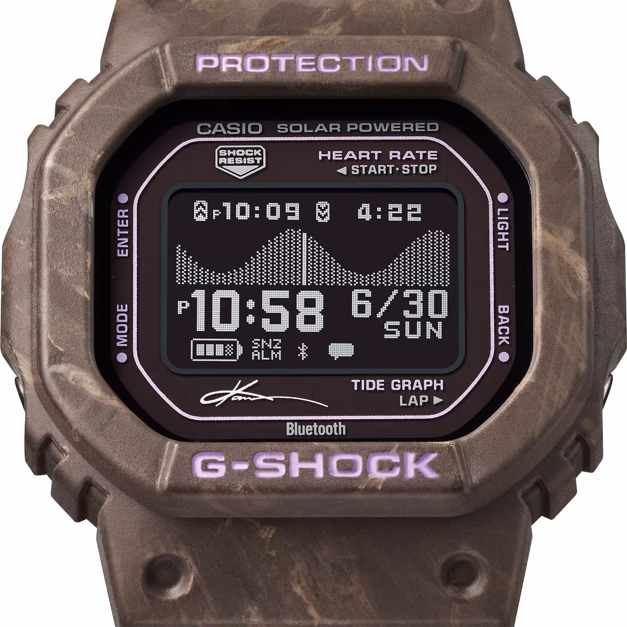 Casio G-LIDE GBX-H5600KI-5 watch displaying screen and buttons