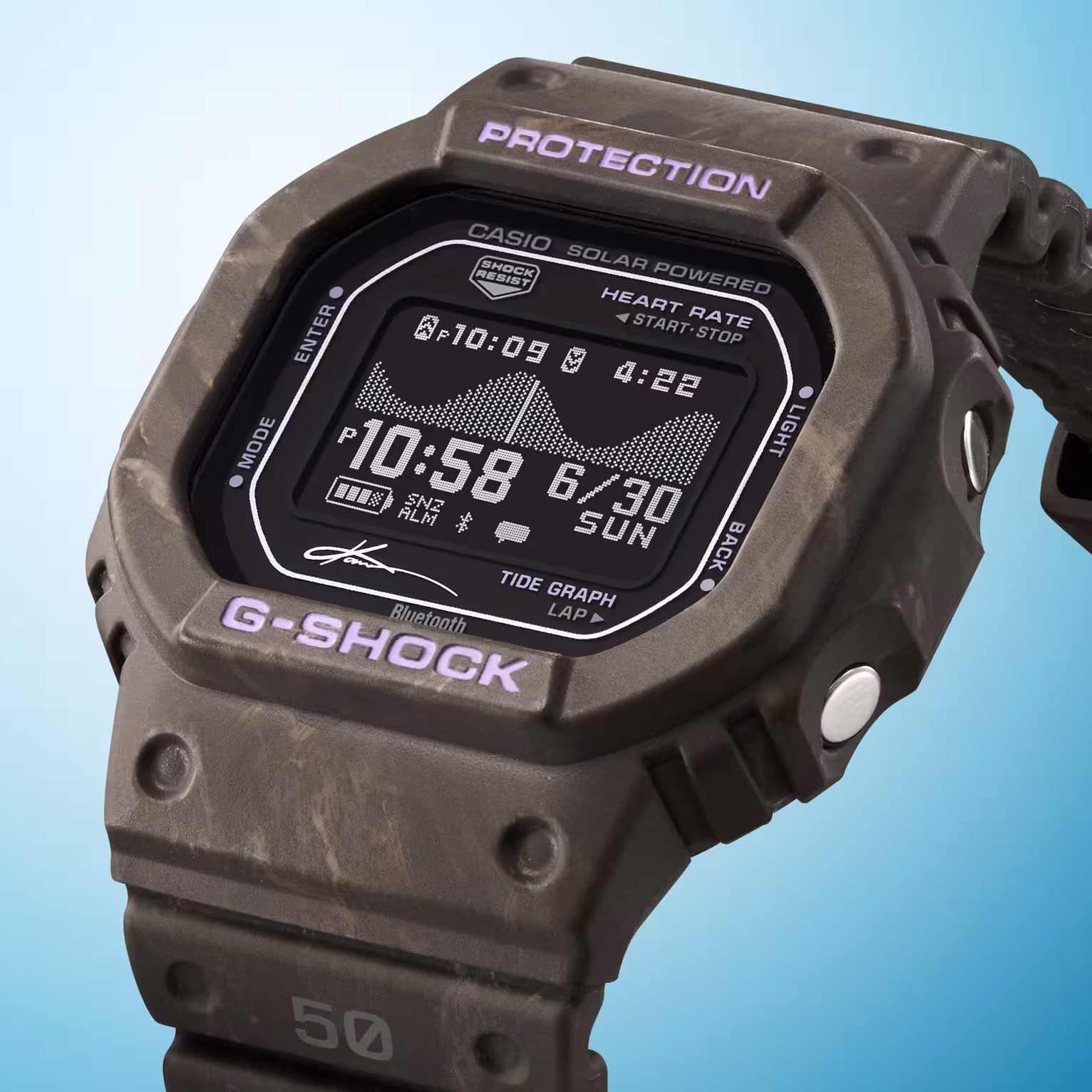 Casio G-LIDE GBX-H5600KI-5 watch display close-up