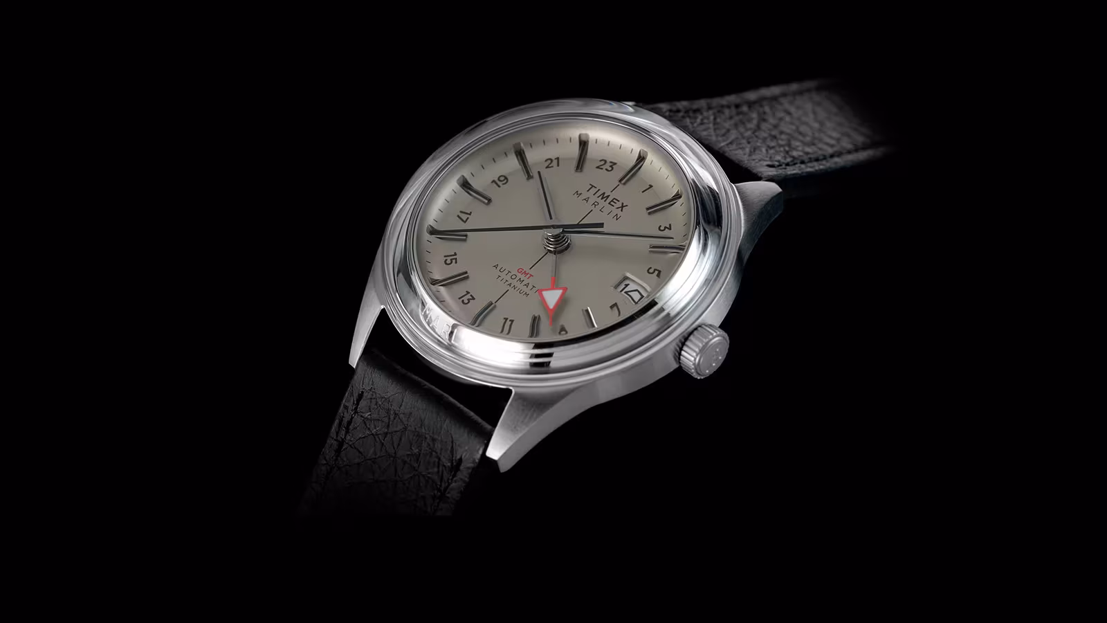 Timex Marlin Jet GMT watch with titanium case and automatic movement