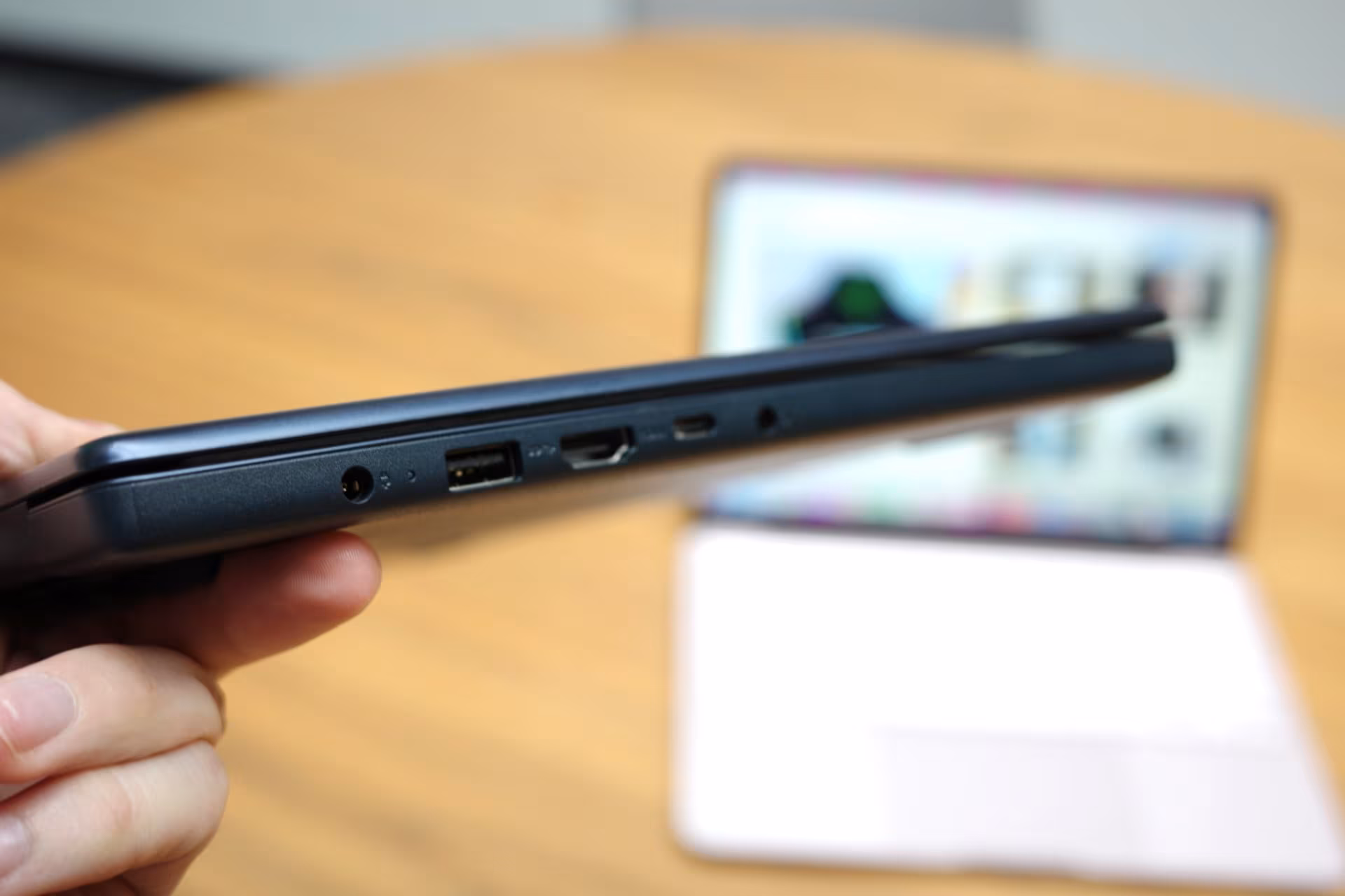 Lenovo tablet connected by USB cable