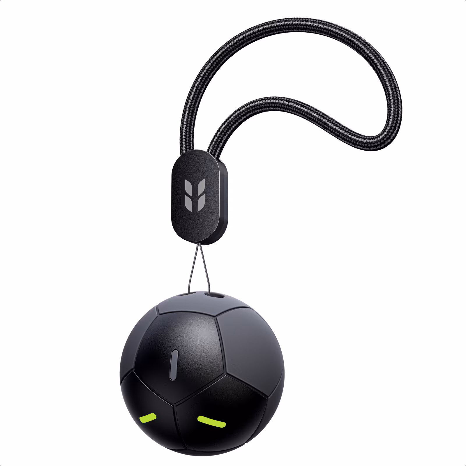 UGREEN tracker for Apple Find My, black ball with green accents