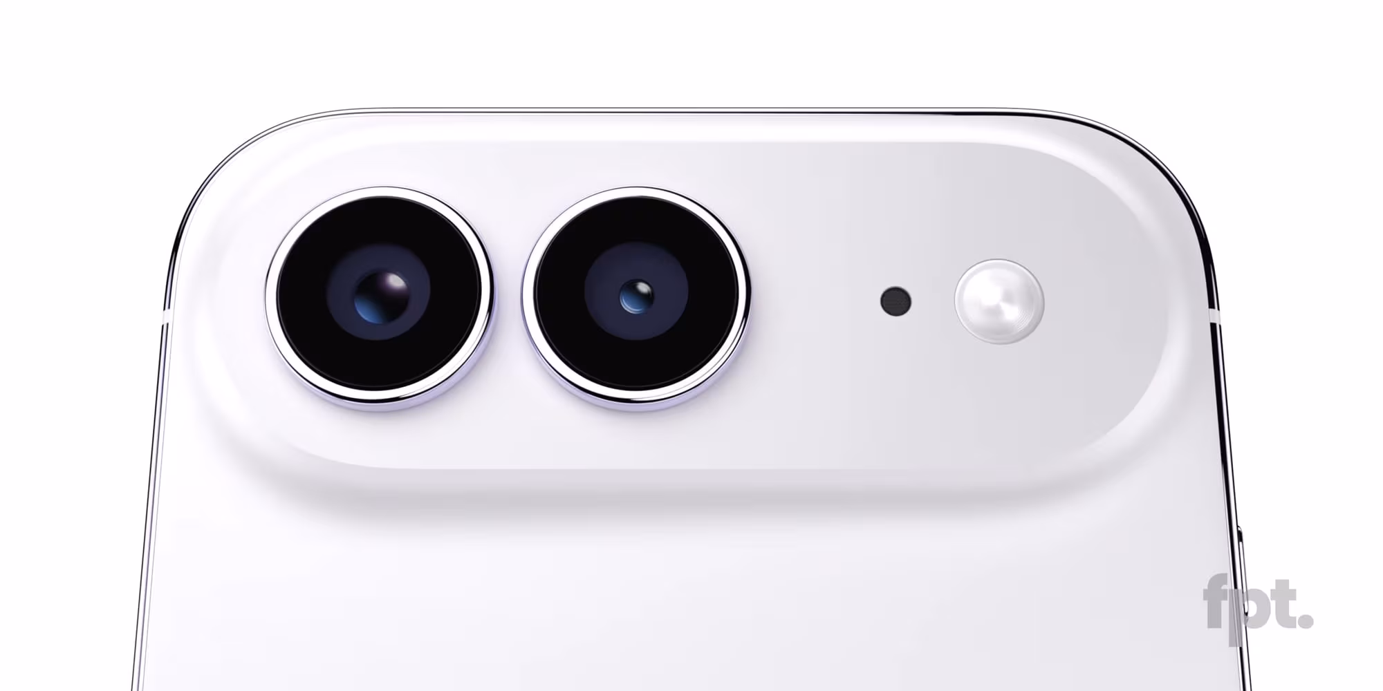 Back view of lavender iPhone Air 2 with dual 48MP cameras