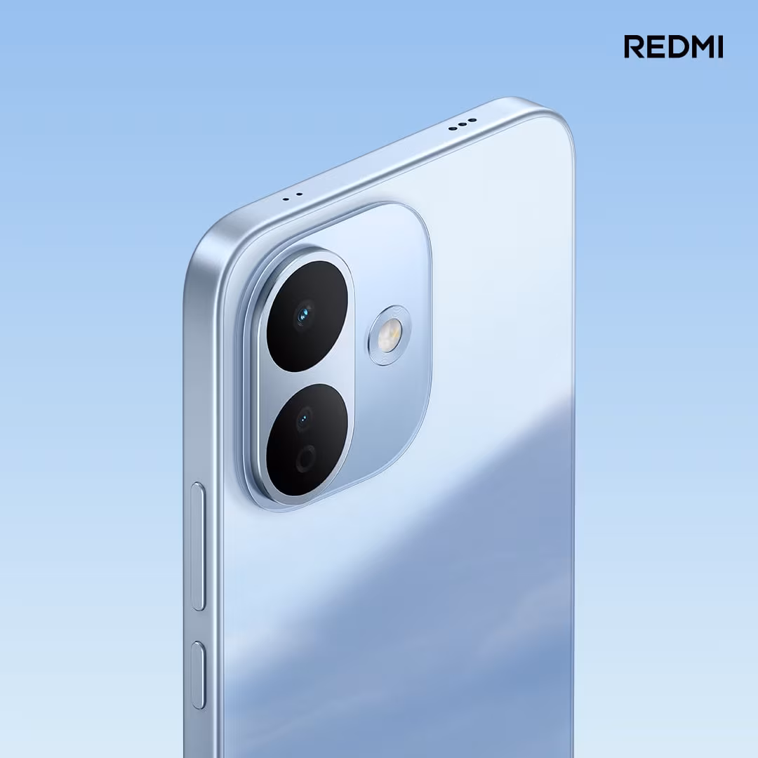 Rear of Redmi Note 17 with dual cameras and flash